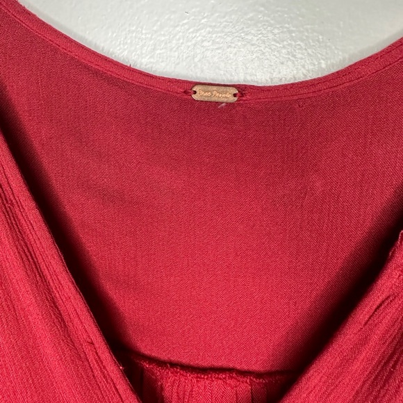 Free People Te Amo‎ Embroidered Dress bell sleeve sz Small - Picture 11 of 11